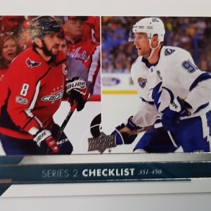 Ovechkin- Stamkos UD Series 2 Checklist 351-450 - NHL 2017-18