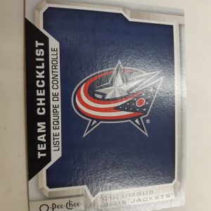 2018-19 O-pee-chee Team Checklist Columbus Blue Jackets