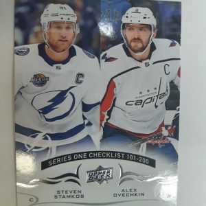 2018-19 Upper Deck Checklist 101-200 Stamkos/Ovechkin