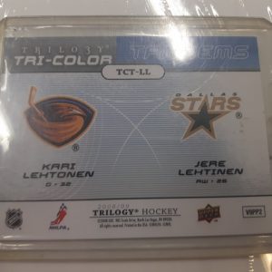 2008-09 Trilogy Tri-Color Tandems Kari Lehtonen Jere Lehtinen