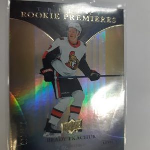2018-19 Trilogy Rookie Premieres Brady Tkachuk /999