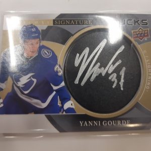 2018-19 Trilogy Signature Pucks Yanni Gourde
