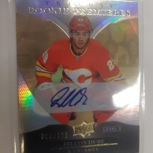 2018-19 Trilogy Rookie Premieres Autograph Level 2 Dillon Dube /999