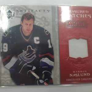 2006-07 Artifacts Treasured Swatches Markus Näslund jersey /100