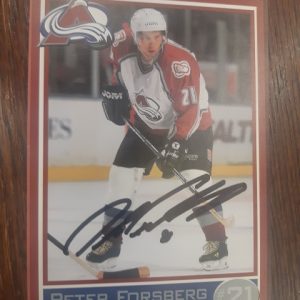 Postikortti signature' Peter Forsberg