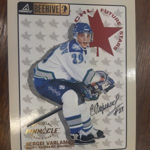 1997-98 Beehive CHL Future Stars Sergei Varlamov autograph OVERSIZED