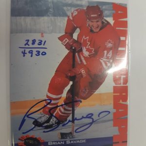 1995-96 Classic Hockey Brian Savage Autograph /4930