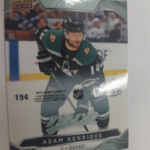 2019-20 MVP Adam Henrique Puzzle Card