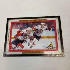 Chemistry on canvas Alfredsson Daniel Spezza Jason panini NHL 2011