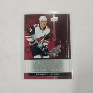 NHL 2019-20 UPPER DECK TRILOGY ROOKIE RENDITIONS, BARRETT HAYTON, COYOTES