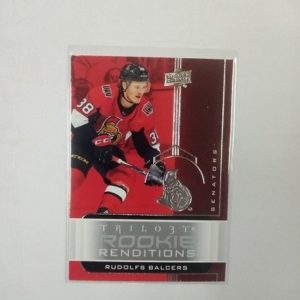 NHL 2019-20 TRILO3Y ROOKIE RENDITIONS, RUDOLFS BALCERS, SENATORS