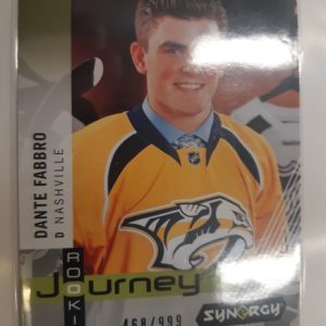 2019-20 UD Synergy Rookie Journey Dante Fabbro /999