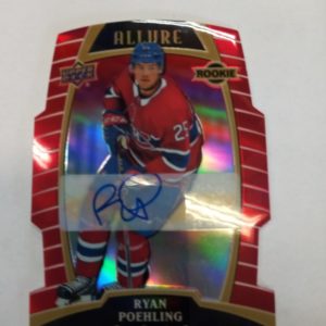 Poehling Ryan rookie signature Upper deck Allure 2019-2020