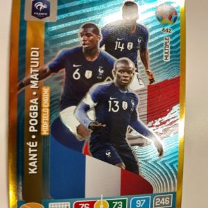 Panini Adrenalyn Euro 2020 Midfield Engine Kanté Pogba Matuidi