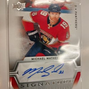 2019-20 Upper Deck Signature Sensations Michael Matheson autograph