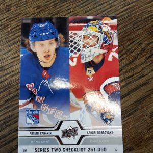 2019-20 Upper deck EArtemi Panarin & Sergei Bobrovsky checklist 251-350