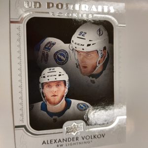 2019-20 Upper Deck UD Portaits Rookies Alexander Volkov