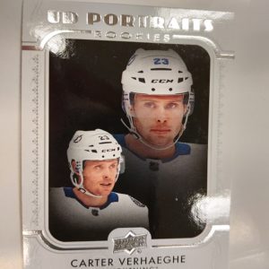 2019-20 Upper Deck UD Portaits Rookies Carter Verhaeghe