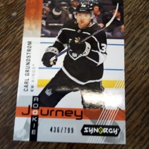 2019-20 UD Synergy Rookie Journey Carl Grundstrom 436/799