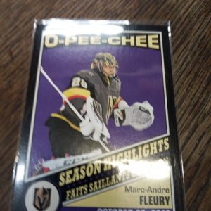 2019-20 O-pee-chee Season Highlights Marc-Andre Fleury