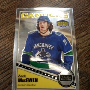 2019-20 OPC Platinum rookie recrue Zack MacEven