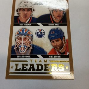 Team leaders score 2013-2014 Nail Yakupov, Taylor Hall Devan Bubnyk, Mike Brown