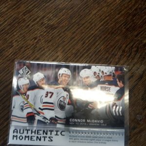 2019-20 UD authentic -authentic moments Connor McDavid