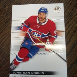 2019-20 UD authentic Jonathan Ddrouin