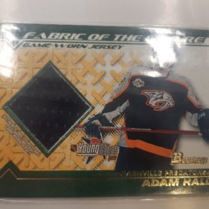 2002-03 Bowman Fabric of the Future Adam Hall jersey