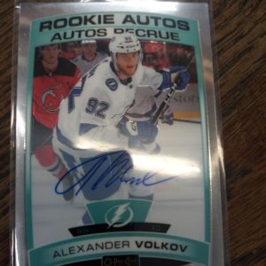 2019-20 Upper Deck OPC rookie autos Alexander Volkov singature