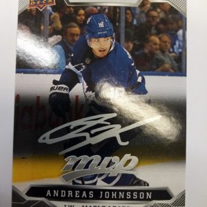 2019-2020 Upper Deck MVP Andreas Johnsson autograph