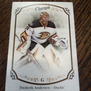 2015-2016 champs hockey Frederik Andersen