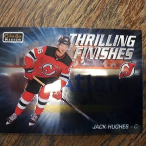 2019-20 Upper Deck OPC platium Jack Hughes Thriling finishes