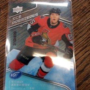 2019-20 nhl ud ice Vitaly Abramov ice premieres