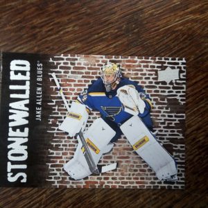 2018-2019 UD stonewalled Jake Allen