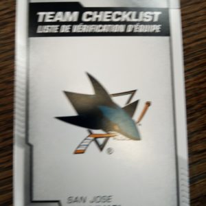 2020-21 OPC team checklist San Jose Sharks