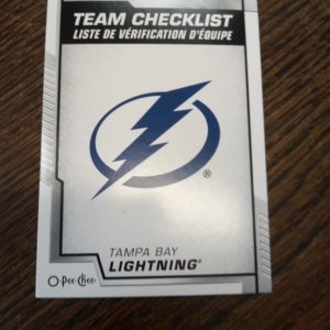 2020-2021 O-Pee-Chee Team checklist lightning