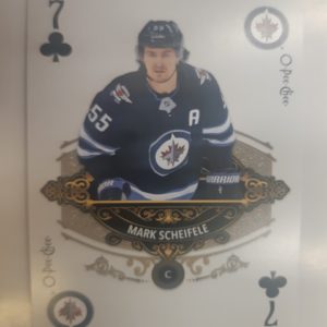 2020-21 O-pee-chee Playing Card7 of Clubs Mark Scheifele