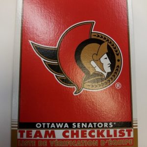 2020-21 O-Pee-Chee Ottawa Senators Team Checklist