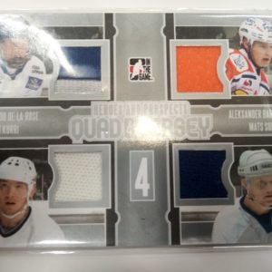 2013-2014 In the Game Heroes & Prospects Quad Jersey De-la-Rose/Kurri/ Barkov/ Sundin