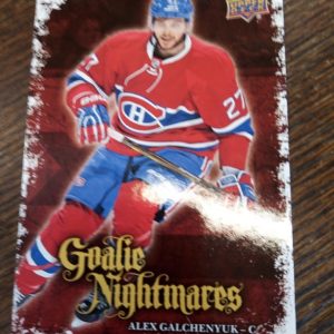 2016-17 ud series 1 Goalie Nightmares Alex Calchenyuk