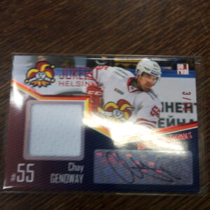 2016-17 khl Jokerit Chay Genoway jersey singature
