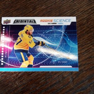 2019-2020 credentials rookie science Dante Fabbro