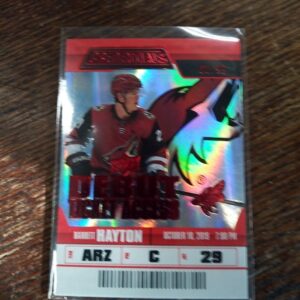 2019-2020 credentials debut ticket access Barrett Hayton