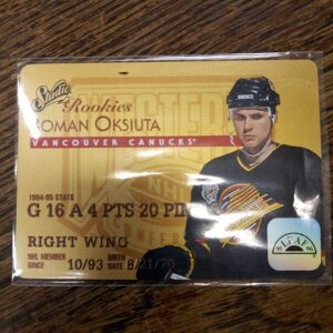 1995 donrus rookies credit card Roman Oksiuta