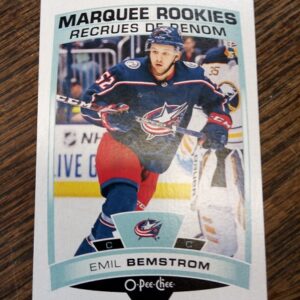 2019-20 UD OPC marquee rookies Emil Bemstrom