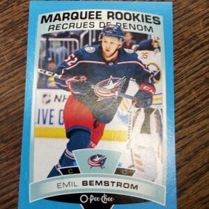 2019-20 UD OPC marquee rookies Emil Bemstrom blue
