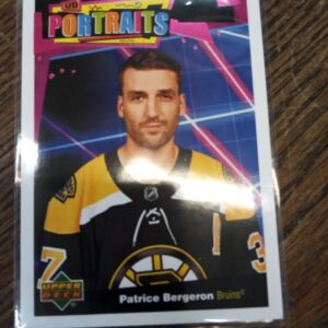 2020-21 UD series 1 NHL portraits Patrice Bergeron