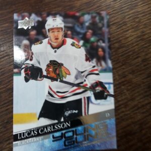 2020-21 UD series 1 young guns Lucas Carlsson