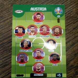 UEFA euro 2020 Line up austria